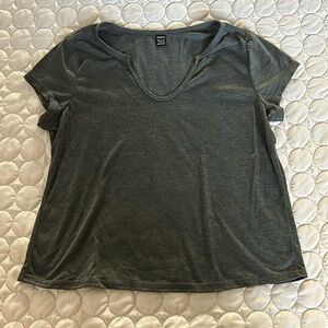 Dark Grey Short Sleeved Cotton T Shirt